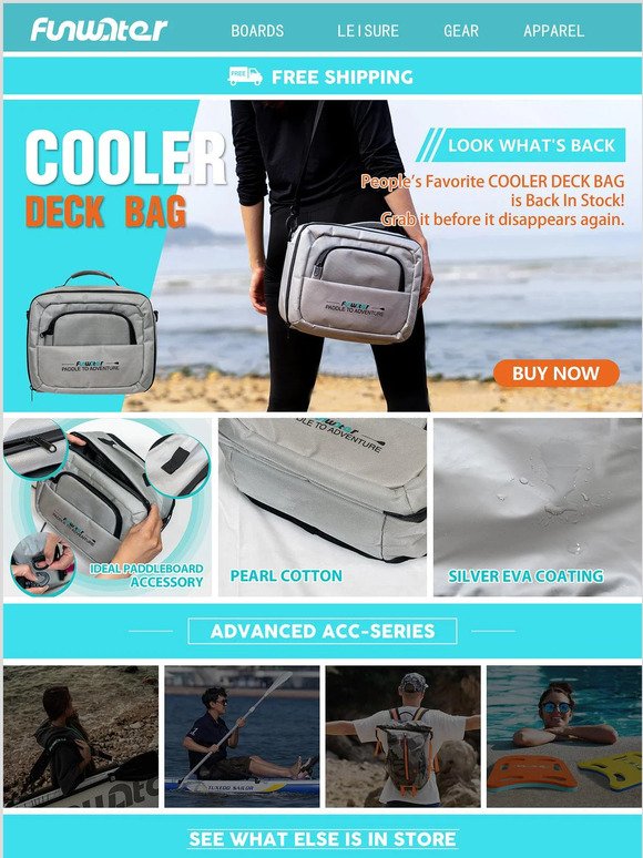Hot Sale⚡Cooler Deck Bag is Back In Stock!🏄‍♂️