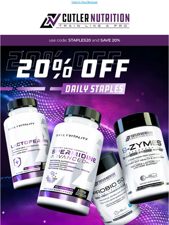 Final Day Of The Sale! ✨ - Cutler Nutrition