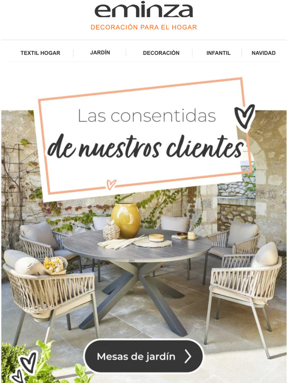Las mesas de jardín preferidas de la comunidad Eminza