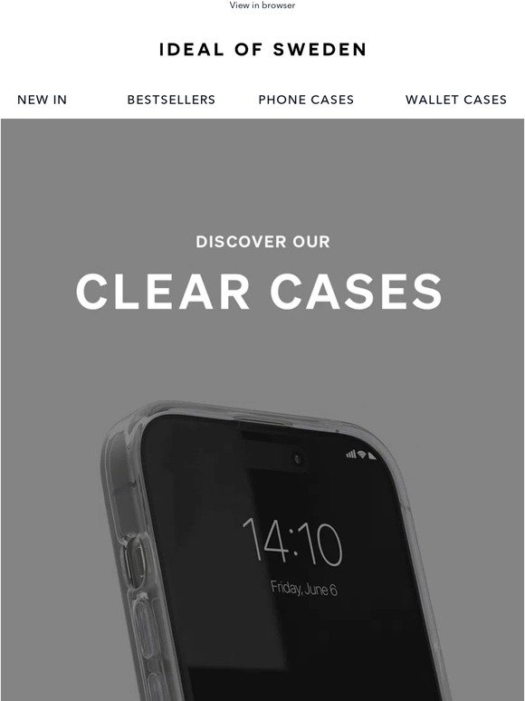 Clear Case - discover our NEW design!