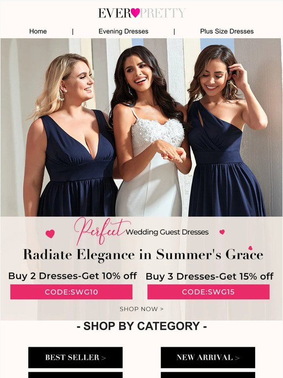 Stylish Dresses with Special Offer For Wedding Guests