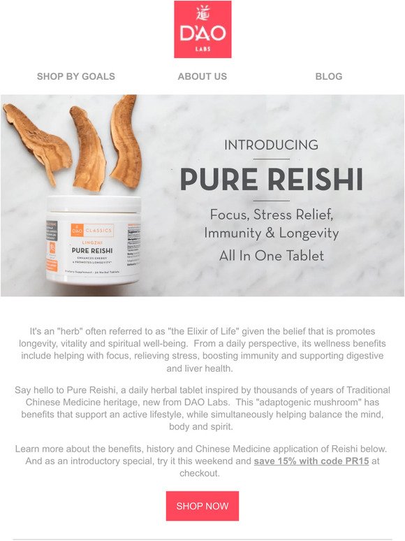Our Summer Reishi Sale Ends Tonight