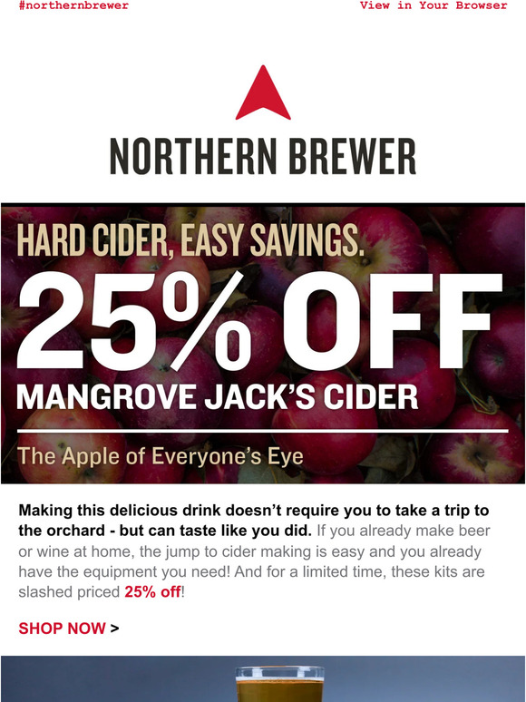 Northern Brewer Home Brewing Supplies Mangrove Jack's Cider 25 Off