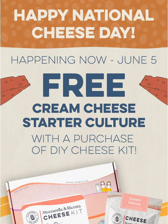 culturesforhealth Celebrate National Cheese Day with a FREE cream