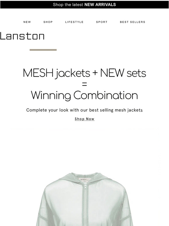 MESH jackets + NEW sets = Winning Combination 🏆