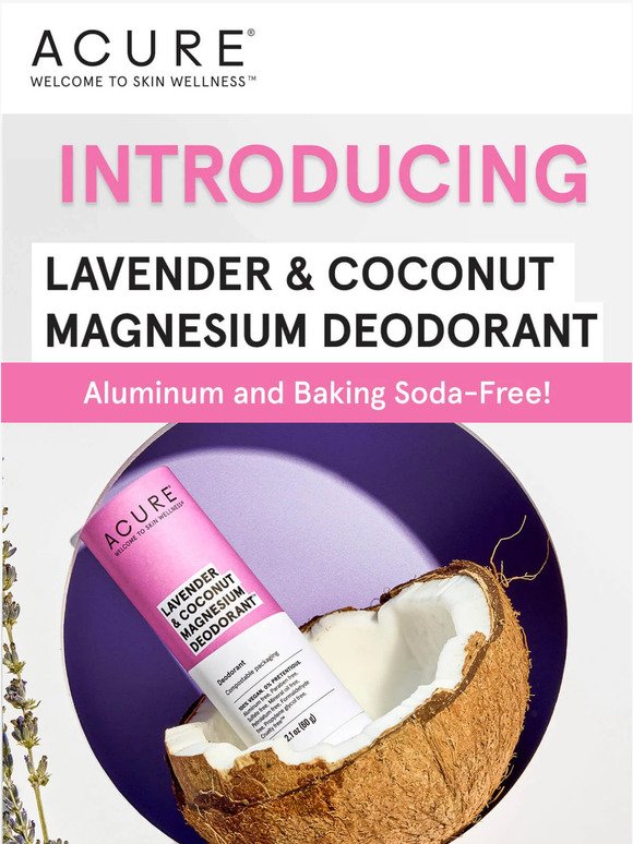 Introducing Acure Deodorant ☀️