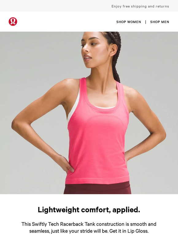 lululemon Running in Lip Gloss? Sheer bliss. Milled