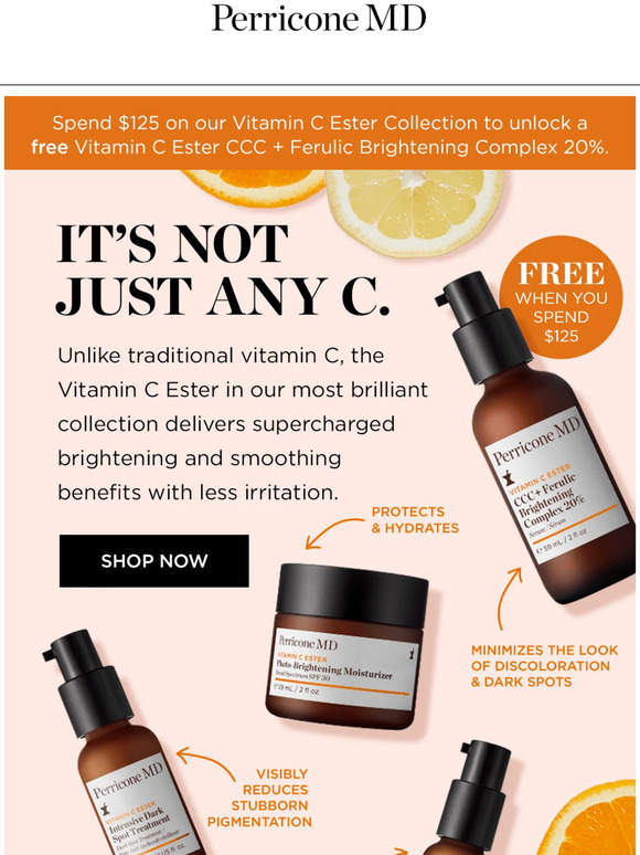 Turn up the brightness with our Vitamin C Ester Collection.