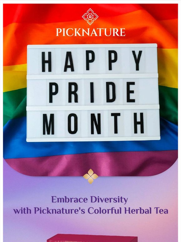🌈🤩Taste the Colors of Pride Month with Picknature's Unique Colorful Tea 🎉🏳️‍🌈