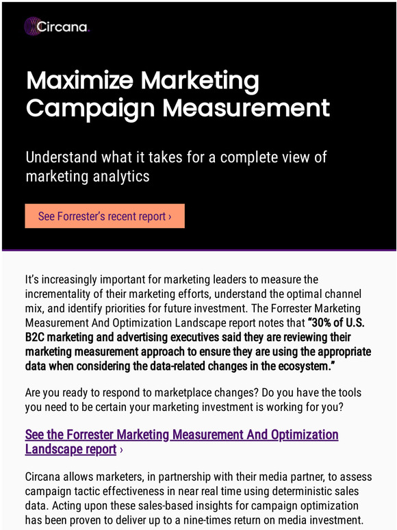 Get a complete view of marketing analytics