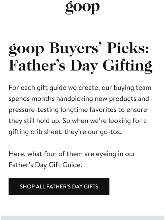 buyers' guide: father's day