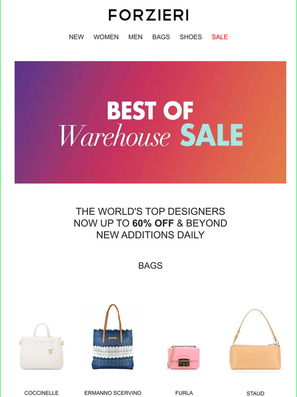 Best of Warehouse Sale | Up to 60% Off