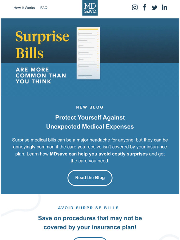 MDsave How To Protect Yourself from Surprise Medical Bills Milled