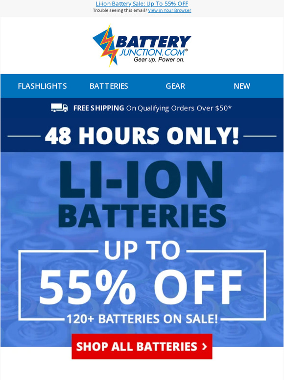 Stock Up and Save Big! 120+ Liion Batteries on