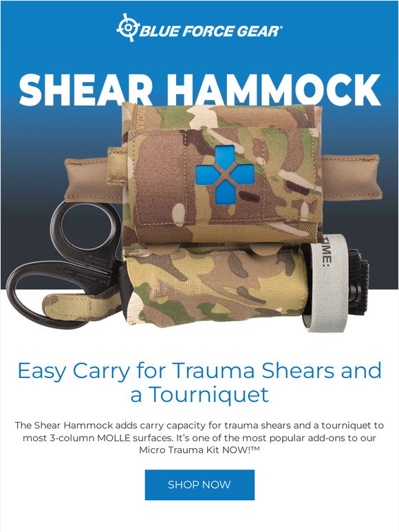 Blue Force Gear: Easy Carry for Trauma Shears and a Tourniquet | Milled