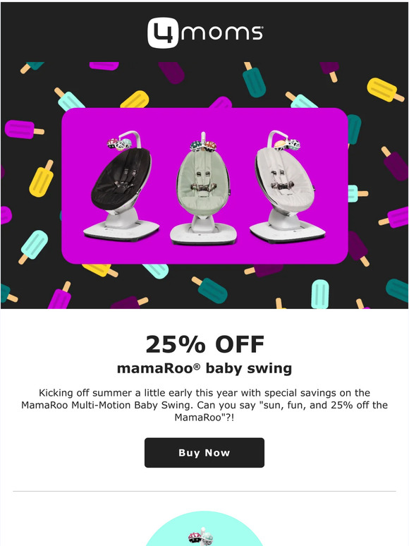 25% OFF the MamaRoo Swing ☀️
