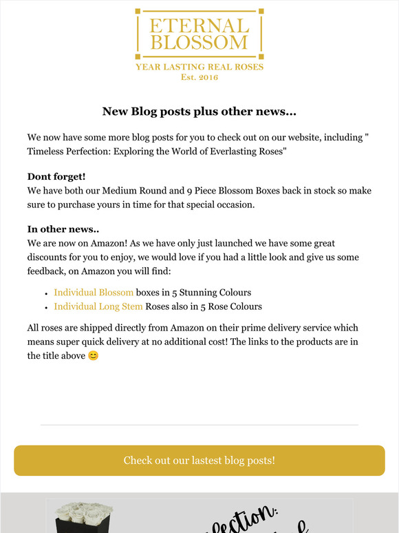 Blogs plus exciting news...