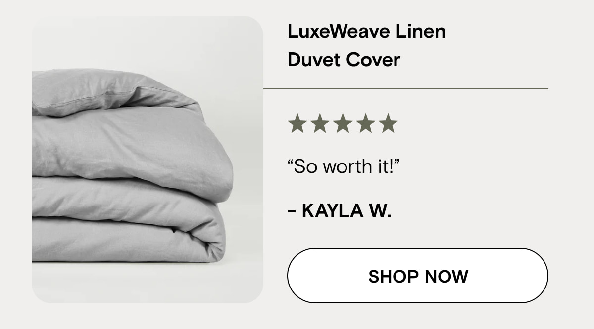 LuxeWeave Linen Duvet Cover