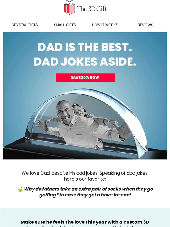 20% off & our favorite dad joke of all time! 💬