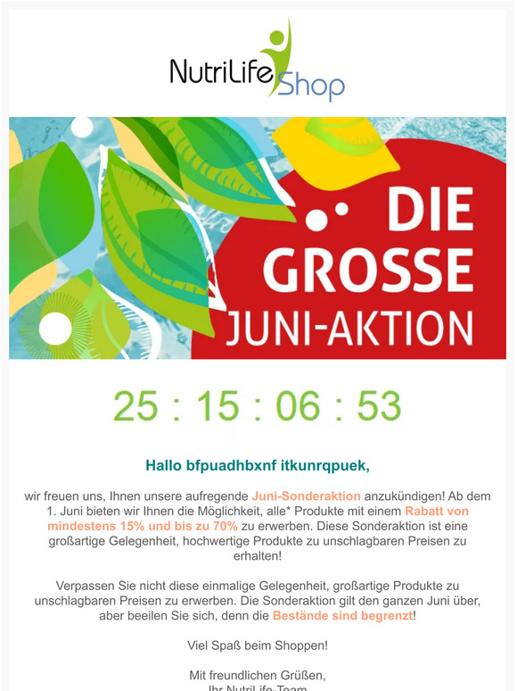 Irre! Bis zu 70% Rabatt auf alles!*