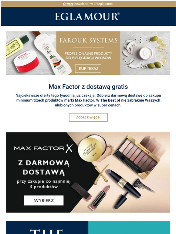 🚛 Darmowa dostawa z MAX FACTOR 💄 The Best of z super produktami
