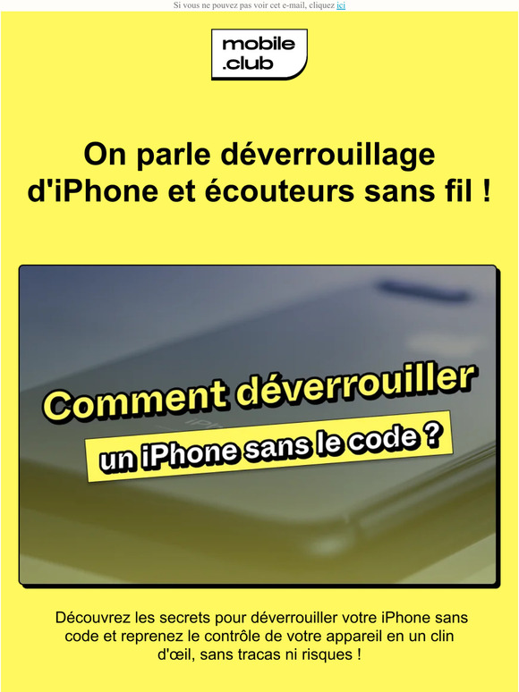 On parle déverrouillage iPhone et écouteurs sans fil !