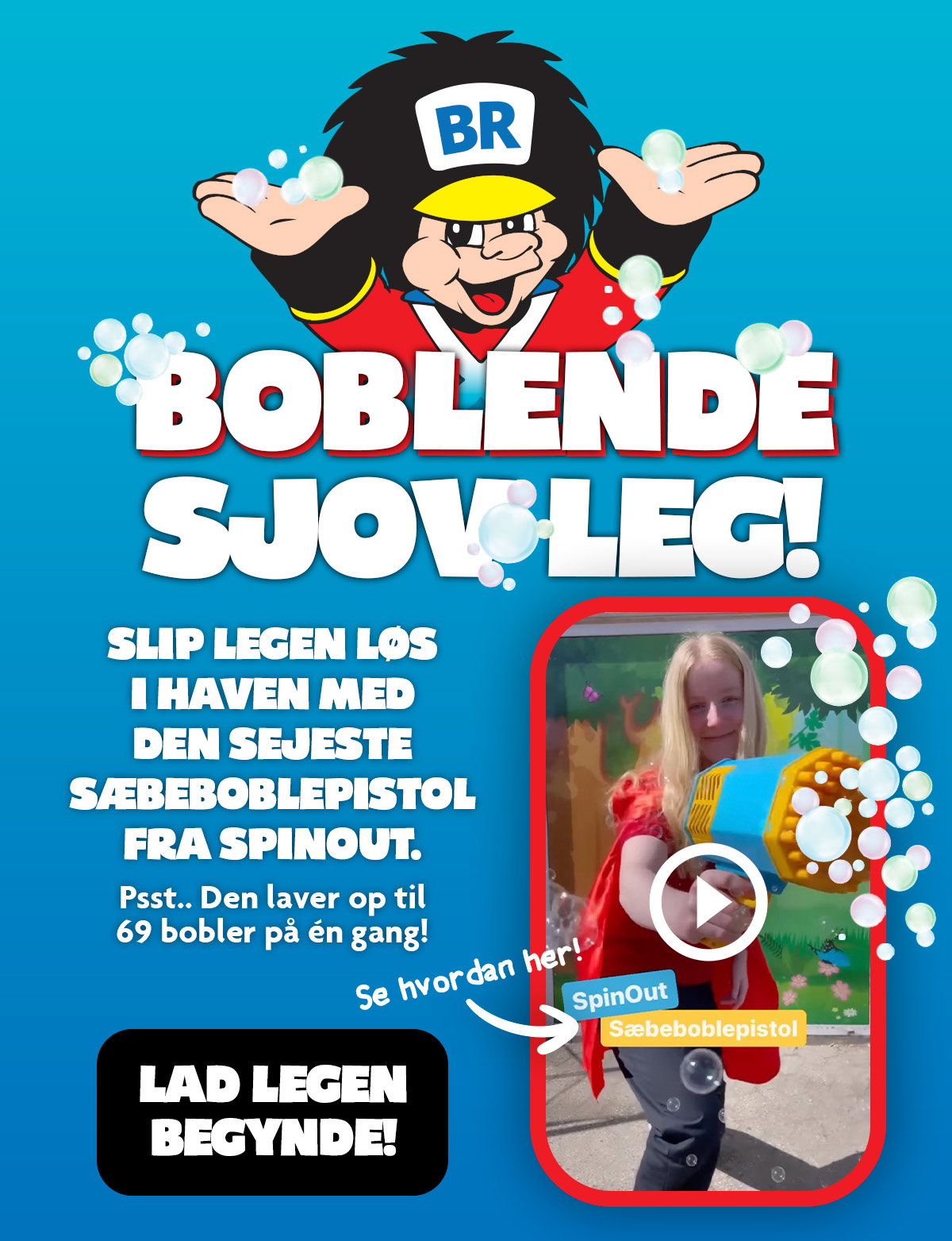 Boblende sjov leg video