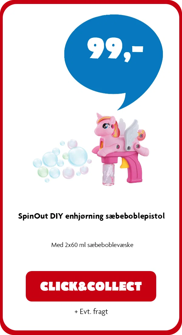 Enhjørning sæbeboblepistol