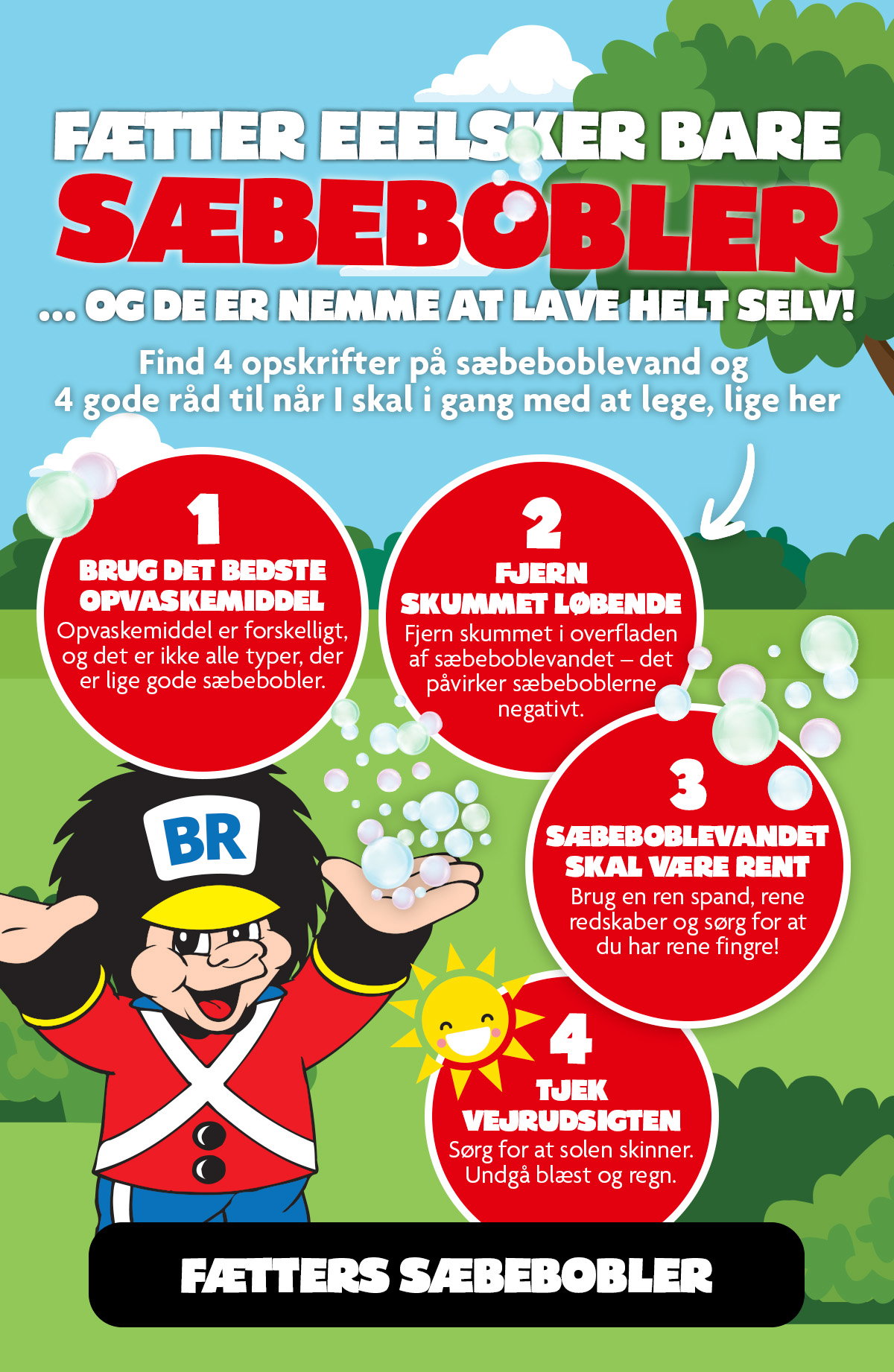 4 opskrifter og råd til sæbeboblevand