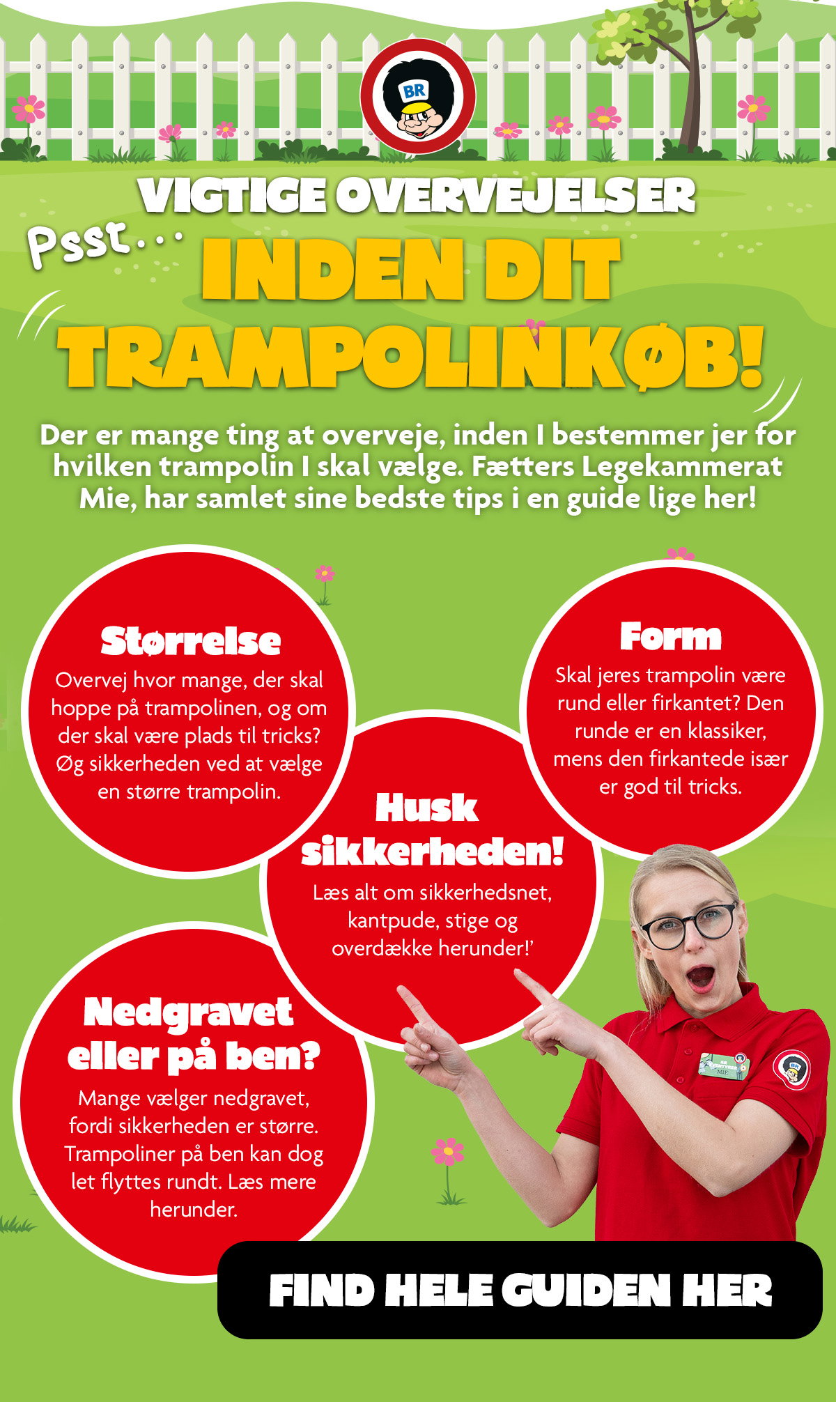 Trampolin guide