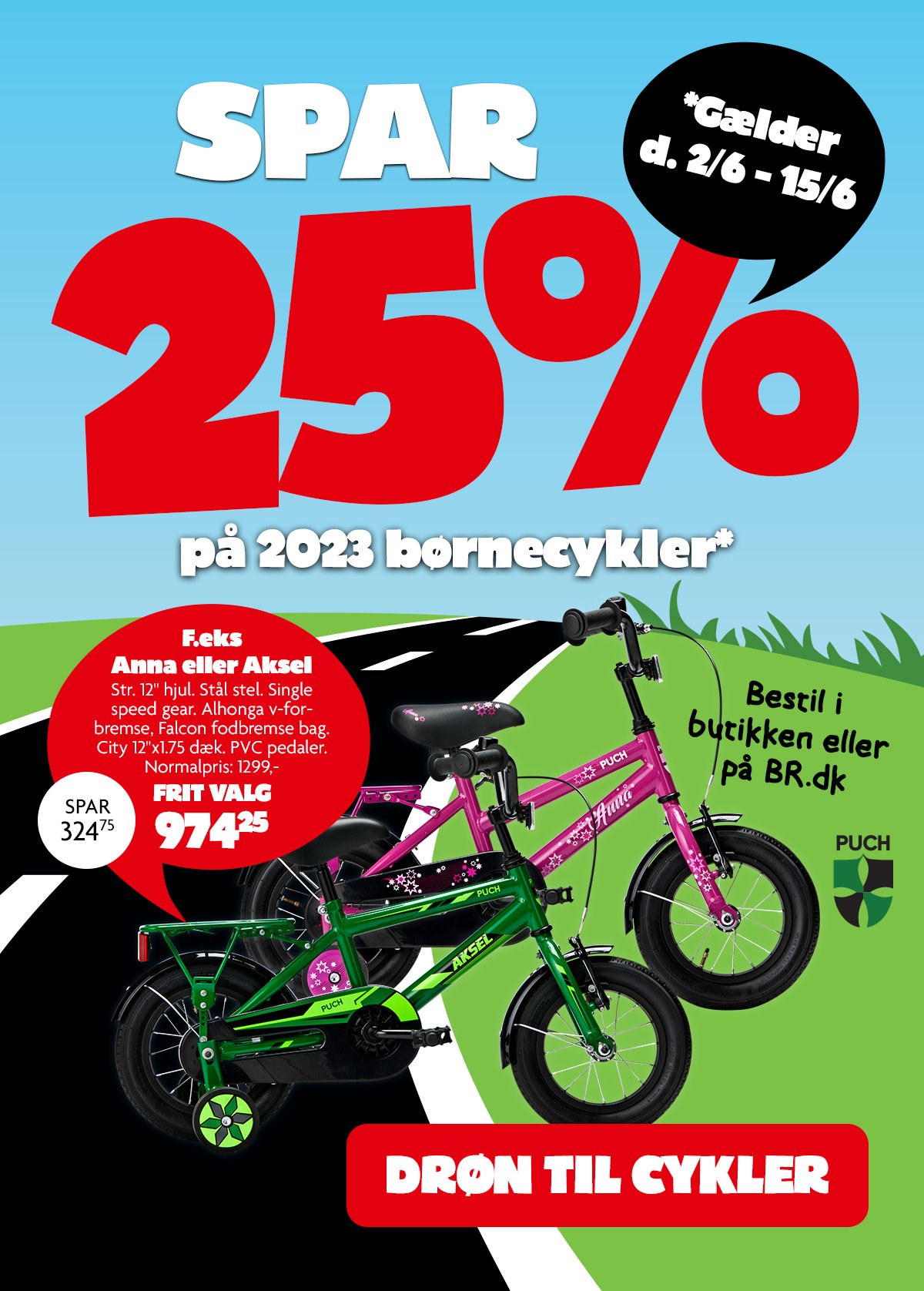 Spar på 2023 børnecykler