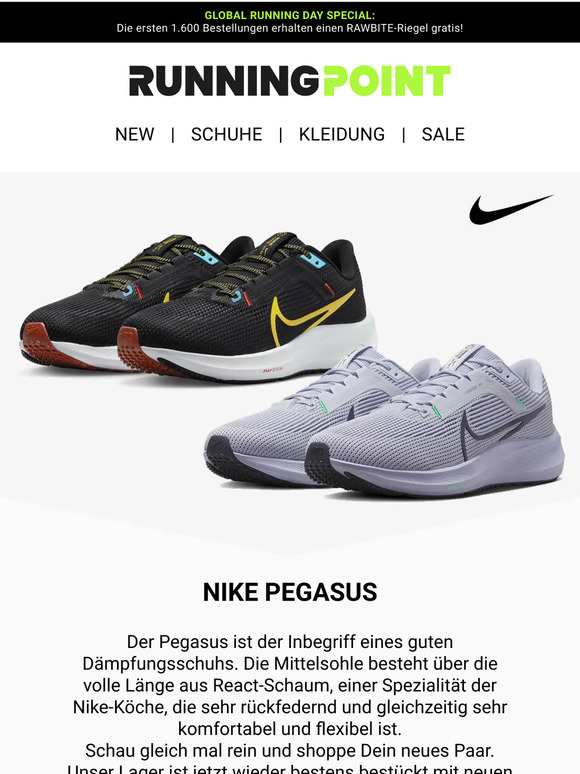 Nike Pegasus: der Inbegriff eines guten Dämpfungsschuhs