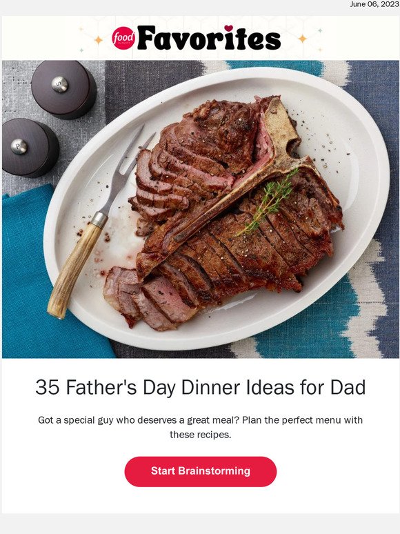 35 Father's Day Dinner Ideas Dad Will Love