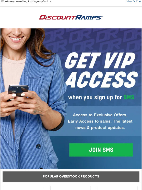 Get VIP Access! | Sign up for SMS! 📱