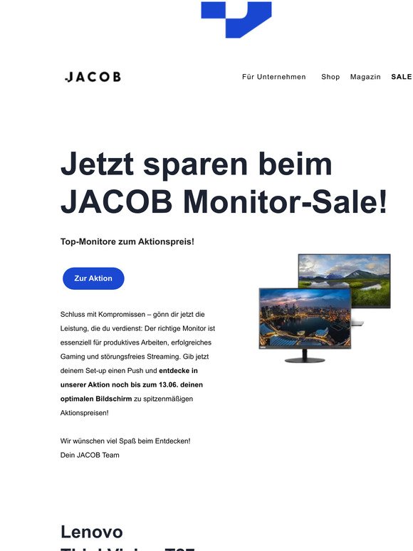 Entdecke den JACOB Monitor-Sale 🖥️