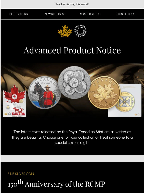 Advance product notice: Our newest coins are here!