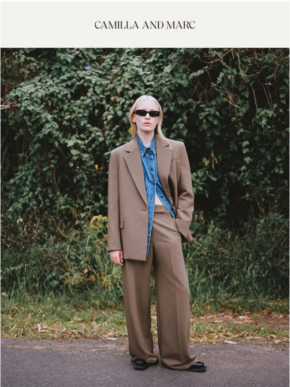 CAMILLA AND MARC: Modern Refinement: Signature Suiting | Milled