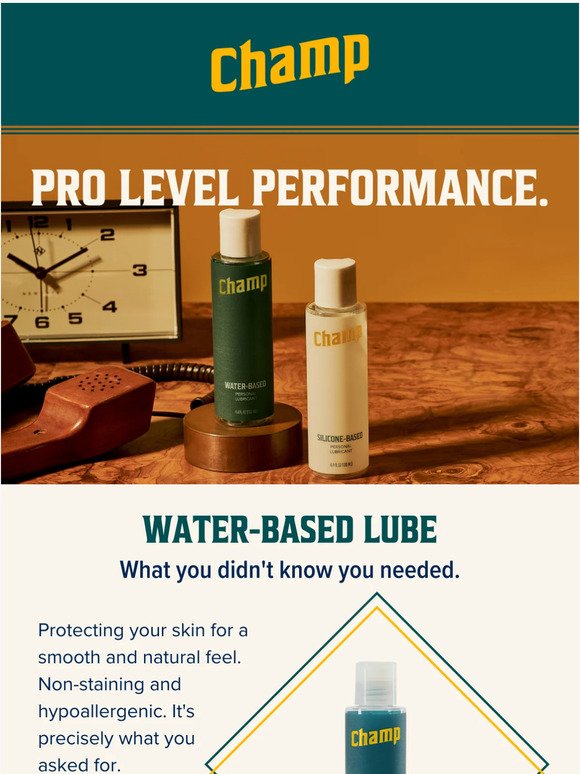 Putting the Spotlight on Our Water-Based Lube