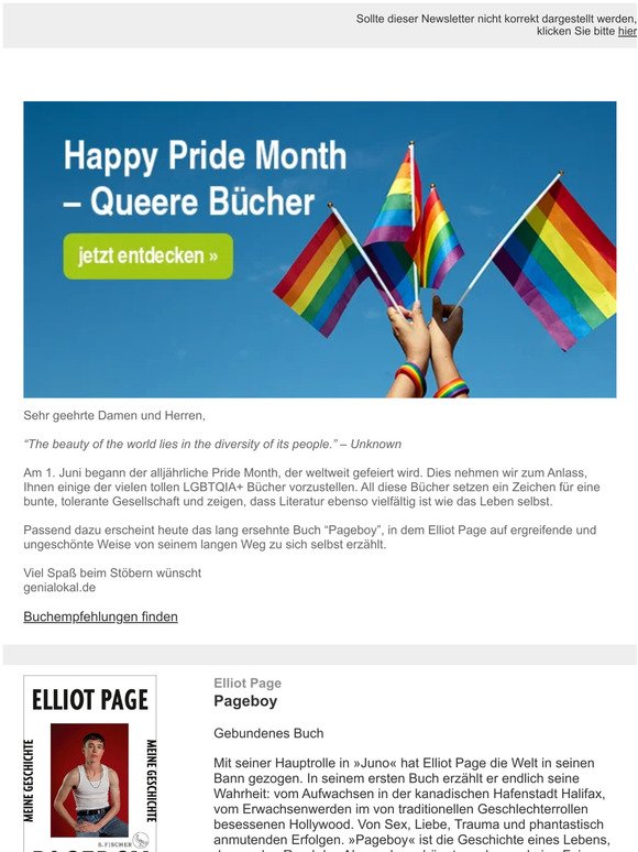 Happy Pride Month: Queere Bücher