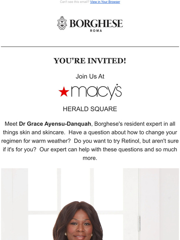 Join Us at Macy's Herald Square and Meet Our Expert