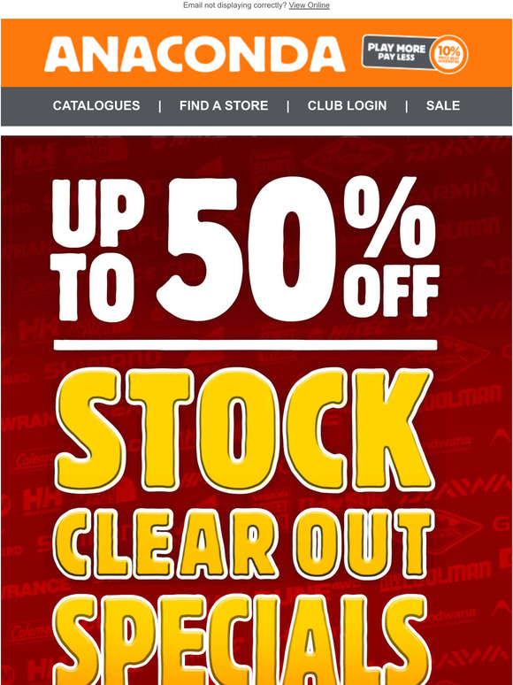 Save BIG with our Stock Clear Out Specials!