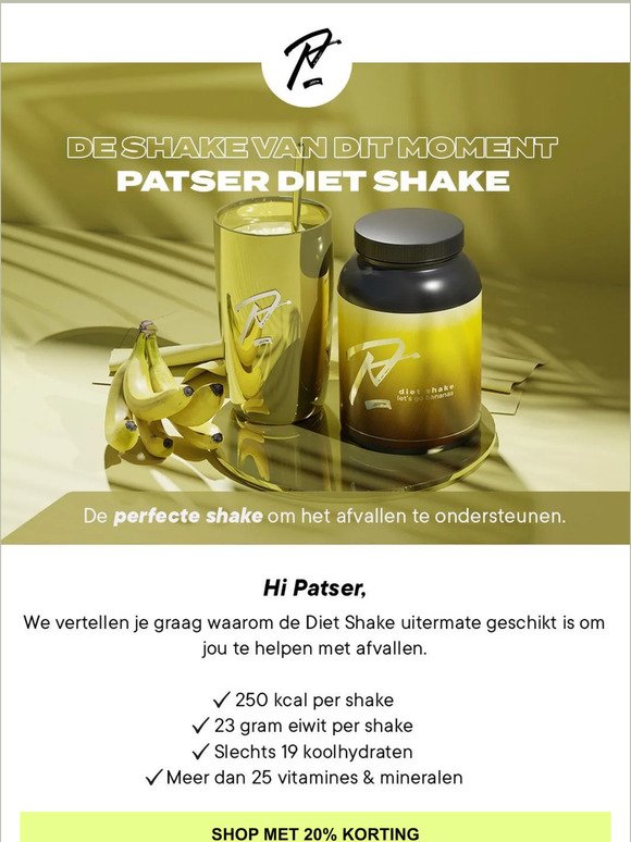 Product van de week: Diet Shake! 😋