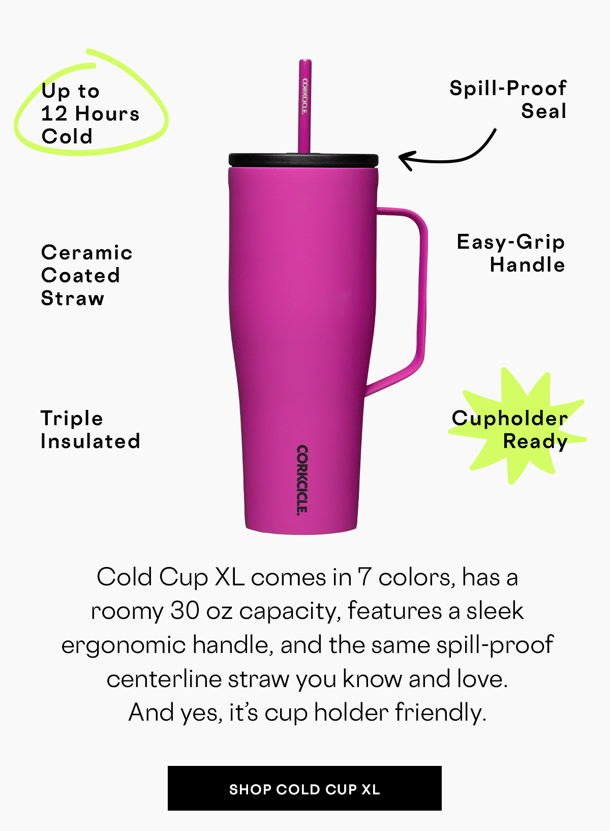 CORKCICLE Get To Know Cold Cup XL Milled