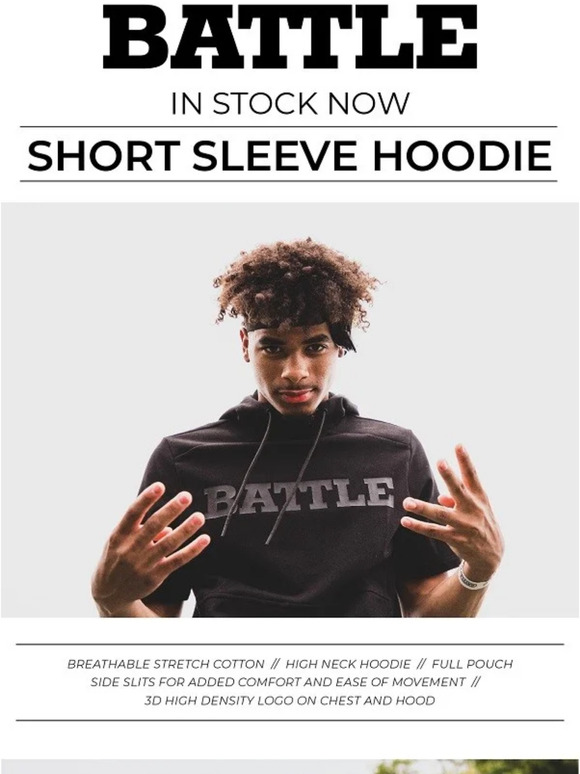 Battle Short Sleeve Hoodie