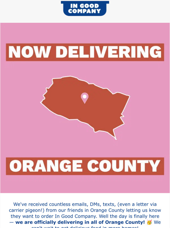 🥳 Now delivering to....
