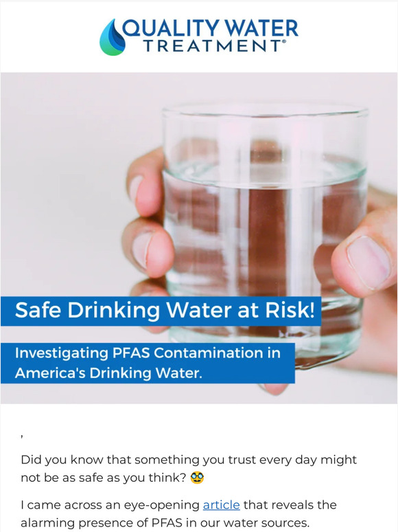Quality Water Treatment Inc 🥸 Truth About Your Tap Water {New Report