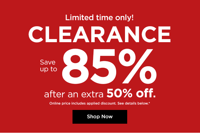 WOW! Take up to 85% off with Kohl's Limited Time Only Clearance Sale 