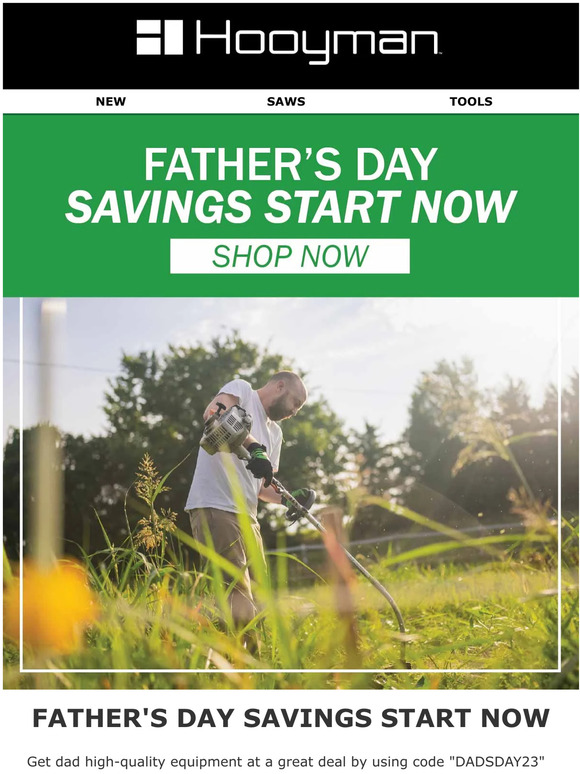 Father's Day Savings Start Now