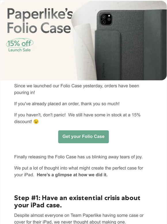 Paperlike's Folio Case: Turn Your Case Into a Notebook Cover