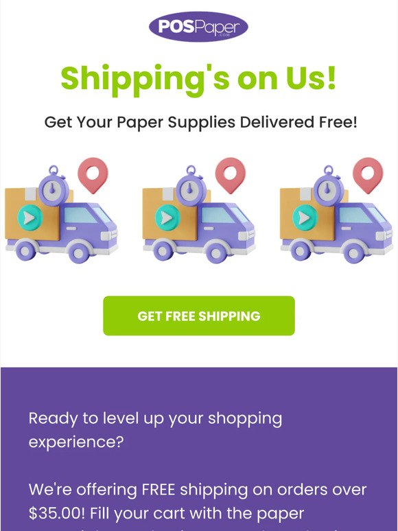 Did someone say FREE shipping?